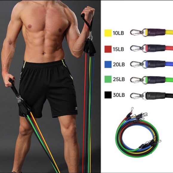 Full Workout Resistance Band Dumbbell Set - Picture 2 of 9